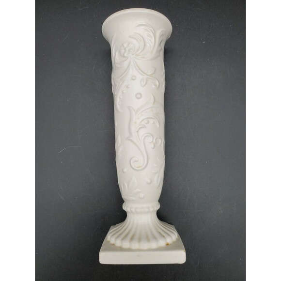 Inarco Japan Embossed Bud Vase White Original Foil  Sticker Marked E-3033 - Picture 5 of 12